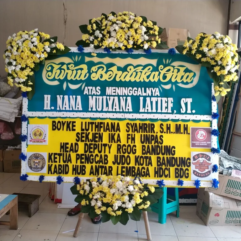 Karangan bunga duka cita,selamat & sukses 2mx150 - toko bunga kuningan
